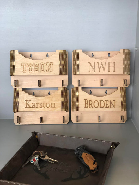 Personalized Hat Rack with Hooks